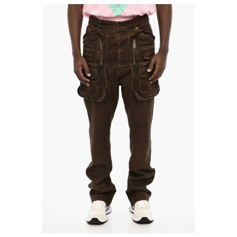 Dsquared² Coated Cotton Cargo Pants, theFeinheit