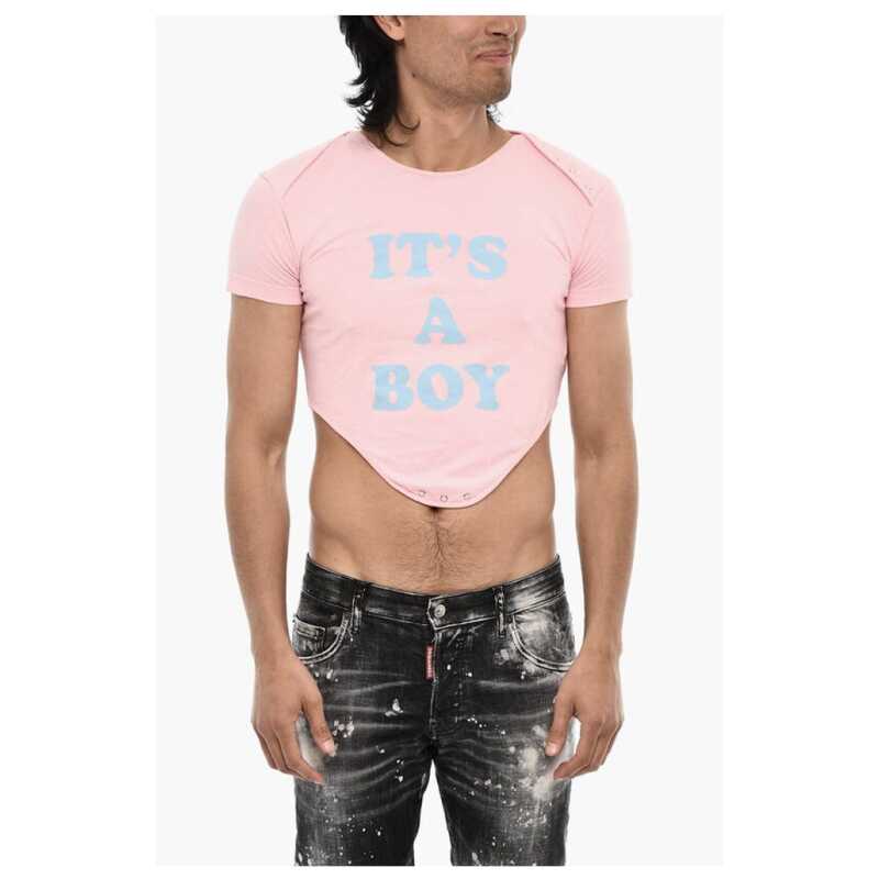 Dsquared² Cropped Crew-neck T-shirt, theFeinheit