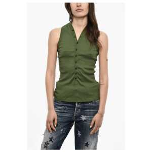 Dsquared² Ribbed V-neck Top