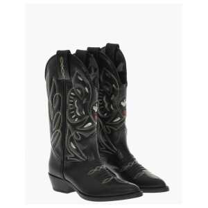 Dsquared² Embroidered VINTAGE Leather Texan Boots