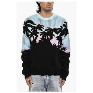 Dsquared² Tricolor Cotton Crew-neck Sweater