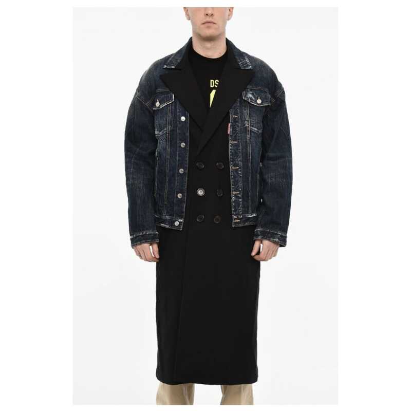 Dsquared² Double Layer Double Breasted Coat, theFeinheit