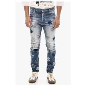 Dsquared² Slim Fit MARIJA Jeans With Patches Details 16 cm