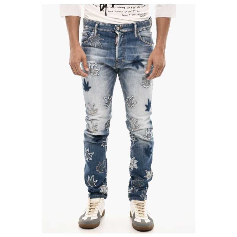 Dsquared² Slim Fit MARIJA Jeans With Patches Details 16 cm, theFeinheit
