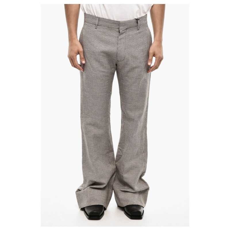 Dsquared² houndstooth Linen And Cotton Casual Pants, theFeinheit