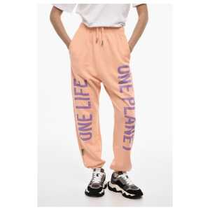 Dsquared² 2 Pockets Lightweight Cotton Joggers With Side Print