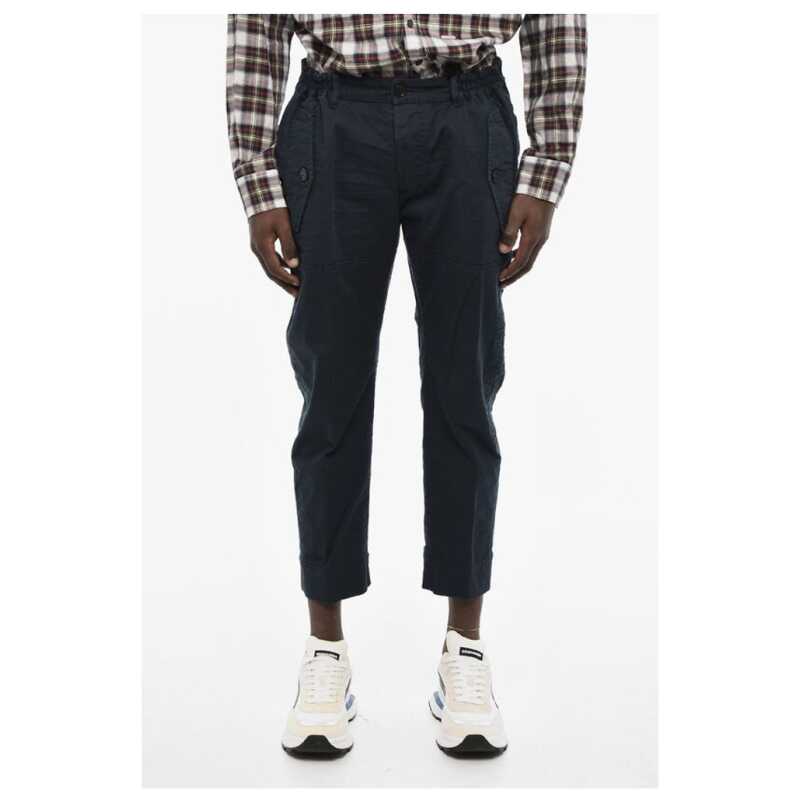 Dsquared² Cotton Stretch Casual Pants with Embroidery, theFeinheit