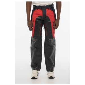 Dsquared² Coated Cotton Pants with Nylon Details and Suspenders