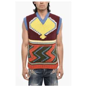 Dsquared² Sleeveless Multicolor Sweater