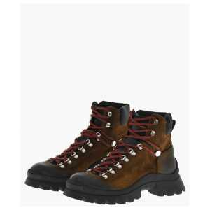 Dsquared² Leather Vintage Effect BUBBLE Mountain Boots