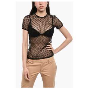Dsquared² Sequined Sheer Top