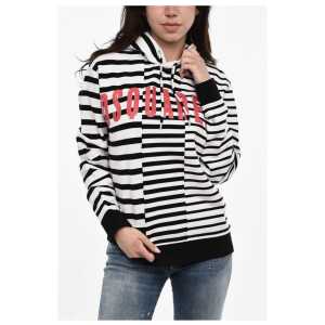Dsquared² Striped hoodie with Frontal Print