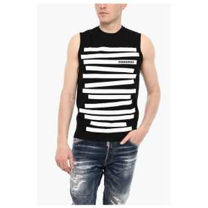 Dsquared² Two-Tone Crew-neck Tank Top