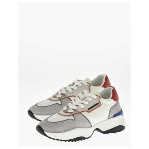 Dsquared² Canvas And Leather TECNO Low-Top Sneakers
