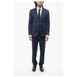 Corneliani Dotted CERIMONIA ACADEMY Suit with Peak Lapel