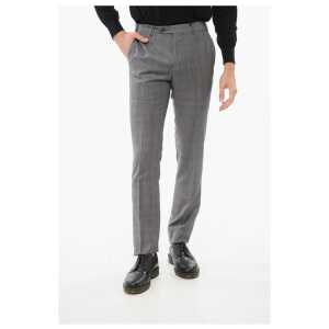 Corneliani Checkered Wool Pants