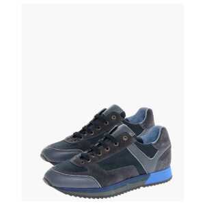 Corneliani CC COLLECTION Leather and Fabric Low Top Sneakers