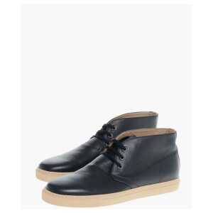 Corneliani CC COLLECTION Leather Chukka Boots with Contrasting Sole