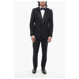 Corneliani Virgin Wool Double-Breasted Suit With Peak Lapel
