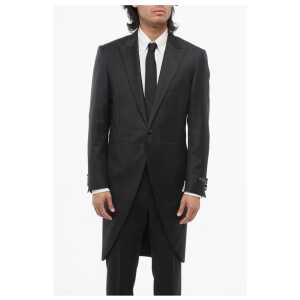 Corneliani Virgin Wool Peak Lapel LEADER Tail-Coat Blazer
