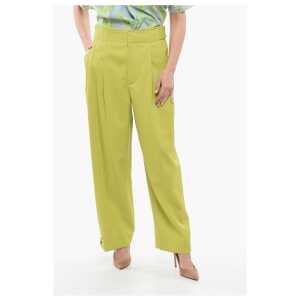 Bottega Veneta Wool Pleated Palazzo Pants