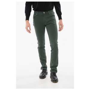 Corneliani ID Ton-sur-ton Embroidered Denims