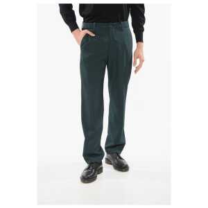 Corneliani Wool Blend CIRCLE Pants with Visible Stitching
