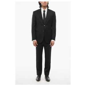 Corneliani CODE Virgin Wool Suit with Peak Lapel