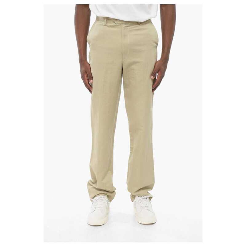 Corneliani ID Cotton and Linen IDENTITY Chino Pants, theFeinheit