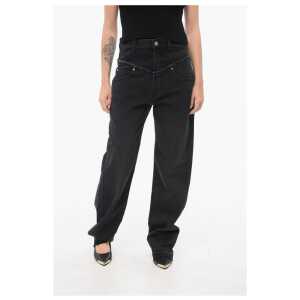 Isabel Marant Slim Fit NOEMIE Denims with Raw-cut Details 23cm