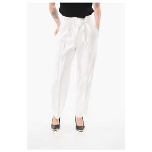 Armani Linen and Silk Blended Pants with Pleats