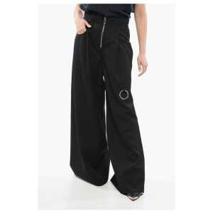 The Attico Wool Zipped Palazzo Pants