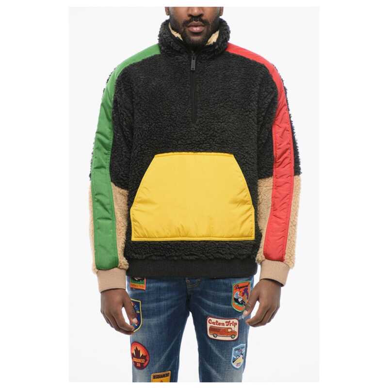 Dsquared² Sherpa RAIN PATCH Anorak with Nylon Details, theFeinheit