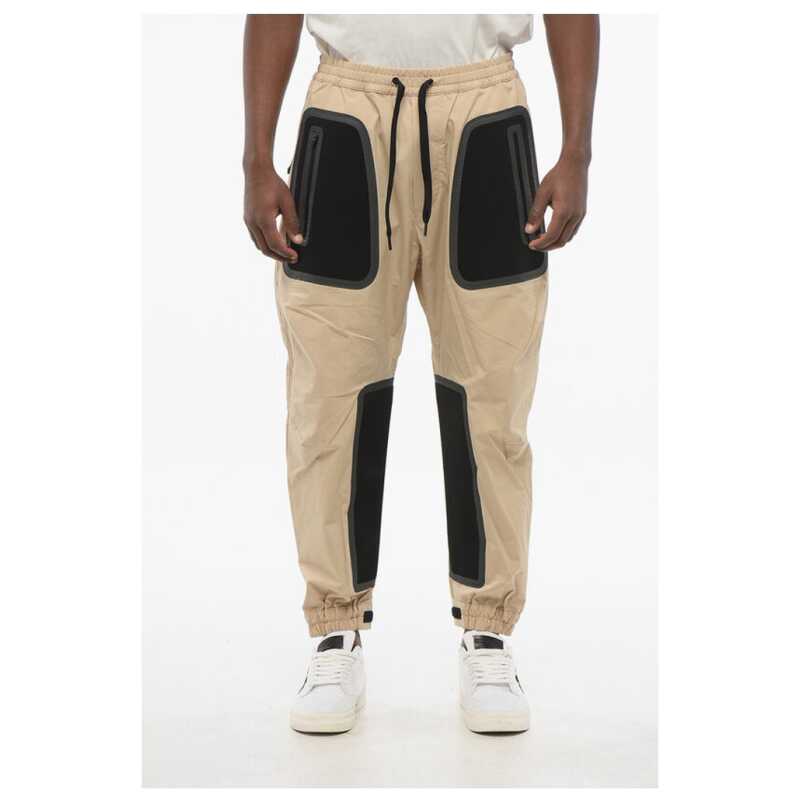 Dsquared² Cotton Blend Pants with Tech Fabric Inserts, theFeinheit