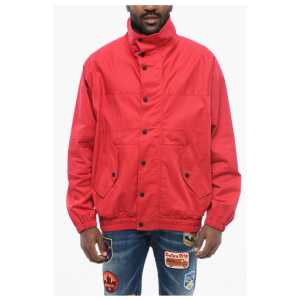 Dsquared² Cotton Blend Windbreaker with Back Embossed Logo
