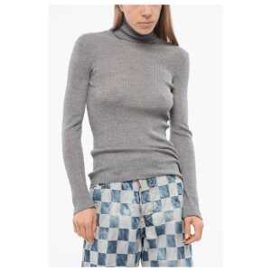 Dsquared² Ribbed Wool Turtleneck Sweater