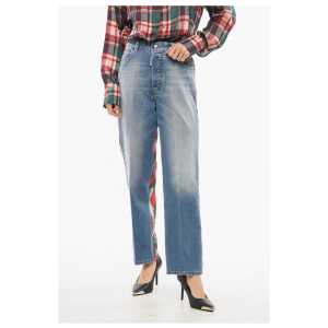 Dsquared² Boston Fit Denims with Patterned Tweed Back 19cm