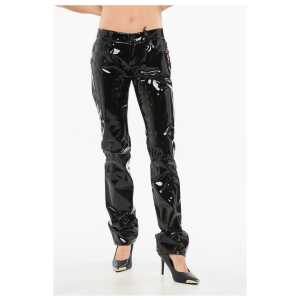 Dsquared² 5-Pocketed Low Rise Eco Patent Leather Pants