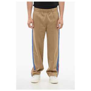 Moncler APRÈS-SKI Cotton Blend Sweatpants with Side Contrasting Band