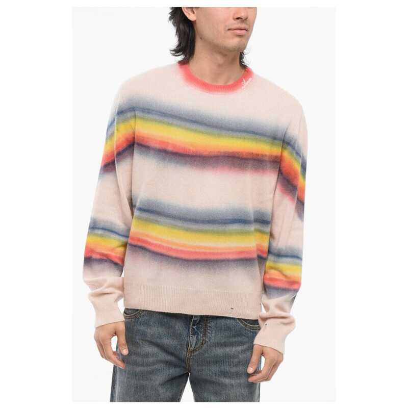 Amiri Crew Neck RAINBOW Degradè Cashmere Sweater, theFeinheit