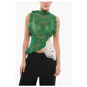 The Row Crochet Asymmetric CHRYSTA Top