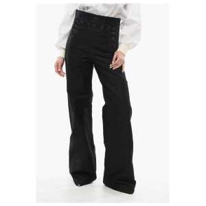 Maison Margiela MM5 Satin Cotton Pants with Buttons