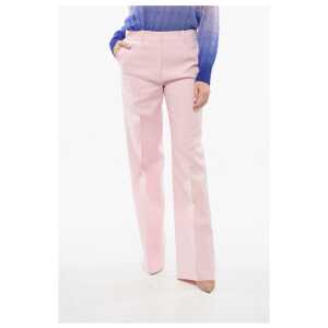 Valentino Crepe Wide Pants with Pleats