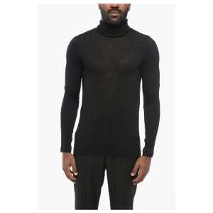 Saint Laurent Extrafine Stretch Wool Sweater with Turtleneck