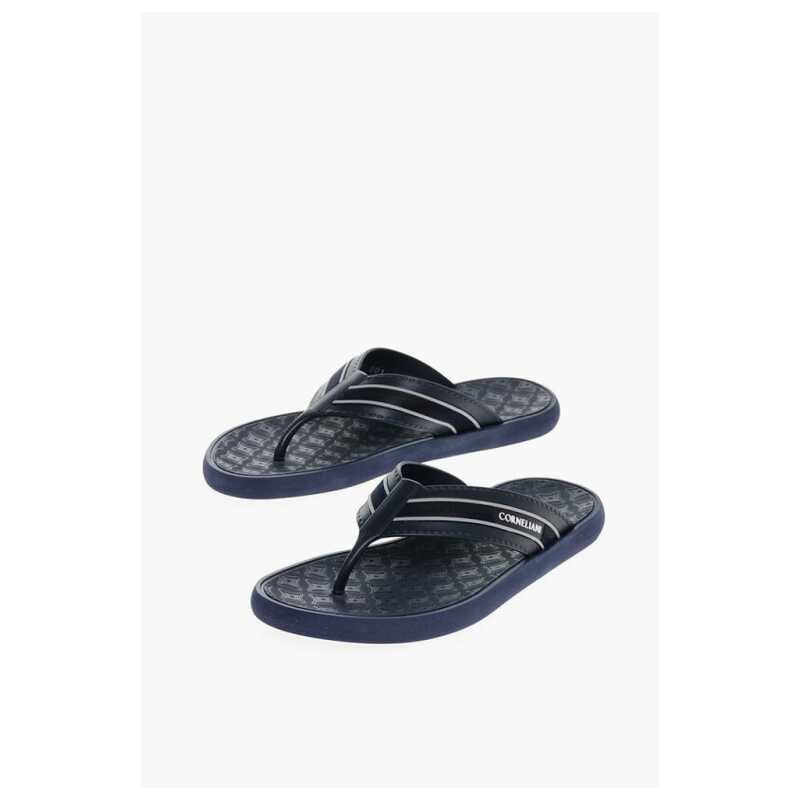 Corneliani Logoed Rubber Flip-Flops, theFeinheit