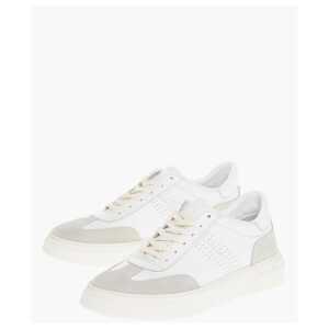 Corneliani CC COLLECTION Leather Low-top Sneakers With Suede Detail