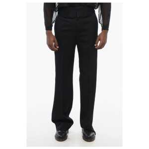 Valentino Virgin Wool Pants with Side Satin Bands