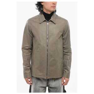 Rick Owens LIDO Leather BRAD Jacket with Front Zip