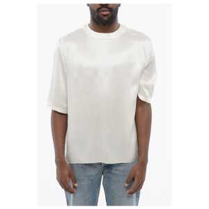 Saint Laurent Short-sleeved Silk Blouse
