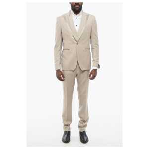 Tagliatore 3-Piece Suit with Satin Peak Lapel